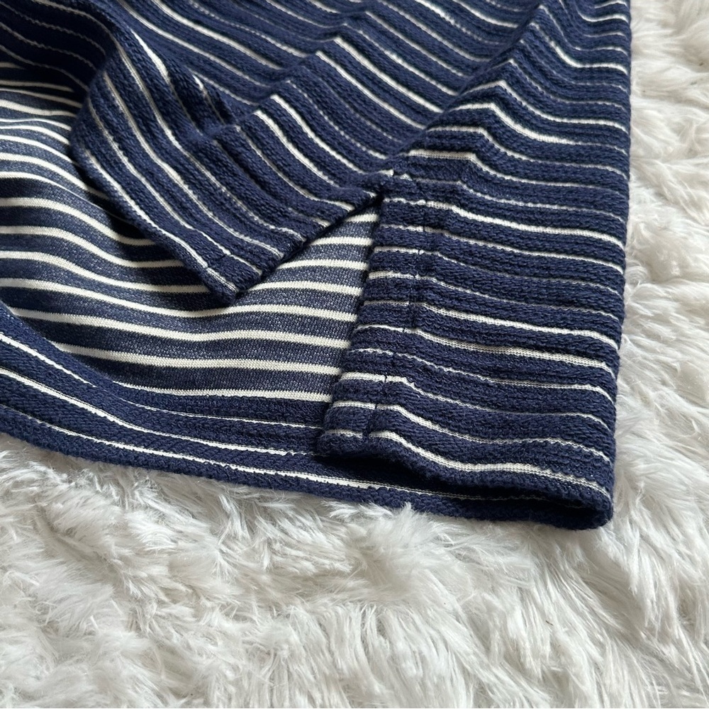 Tommy Bahama |  Navy and White Catalina Striped Lace-Up Knit Tunic | Small - Picture 13 of 13